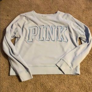 Pink long sleeve sweater (blue)